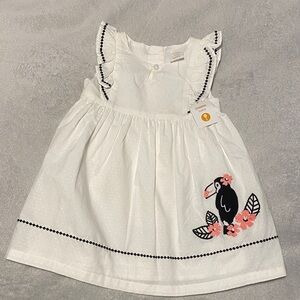 Gymboree White Dress with Embroidery